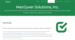 Desktop Screenshot of macgyversolutions.com