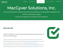 Tablet Screenshot of macgyversolutions.com